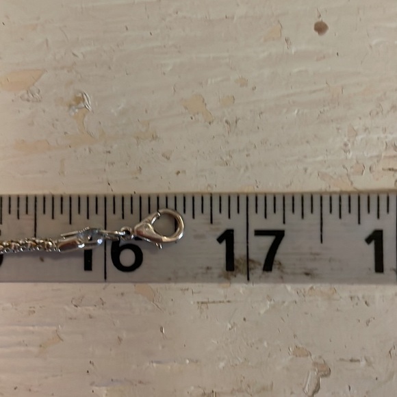 16.5” Contempo Collection silver plated Omega chain necklace & heart pendant - Picture 13 of 16